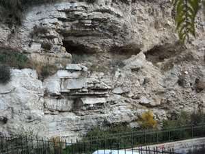 Golgotha, the "Place of the Skull" in  Jerusalem  where Jesus was crucified